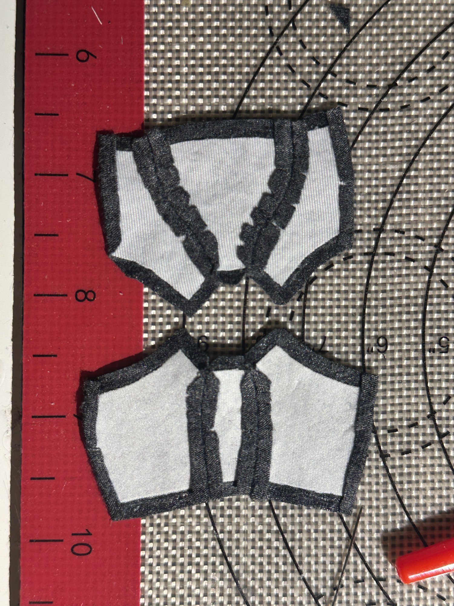 Boxer shorts sewn pieces